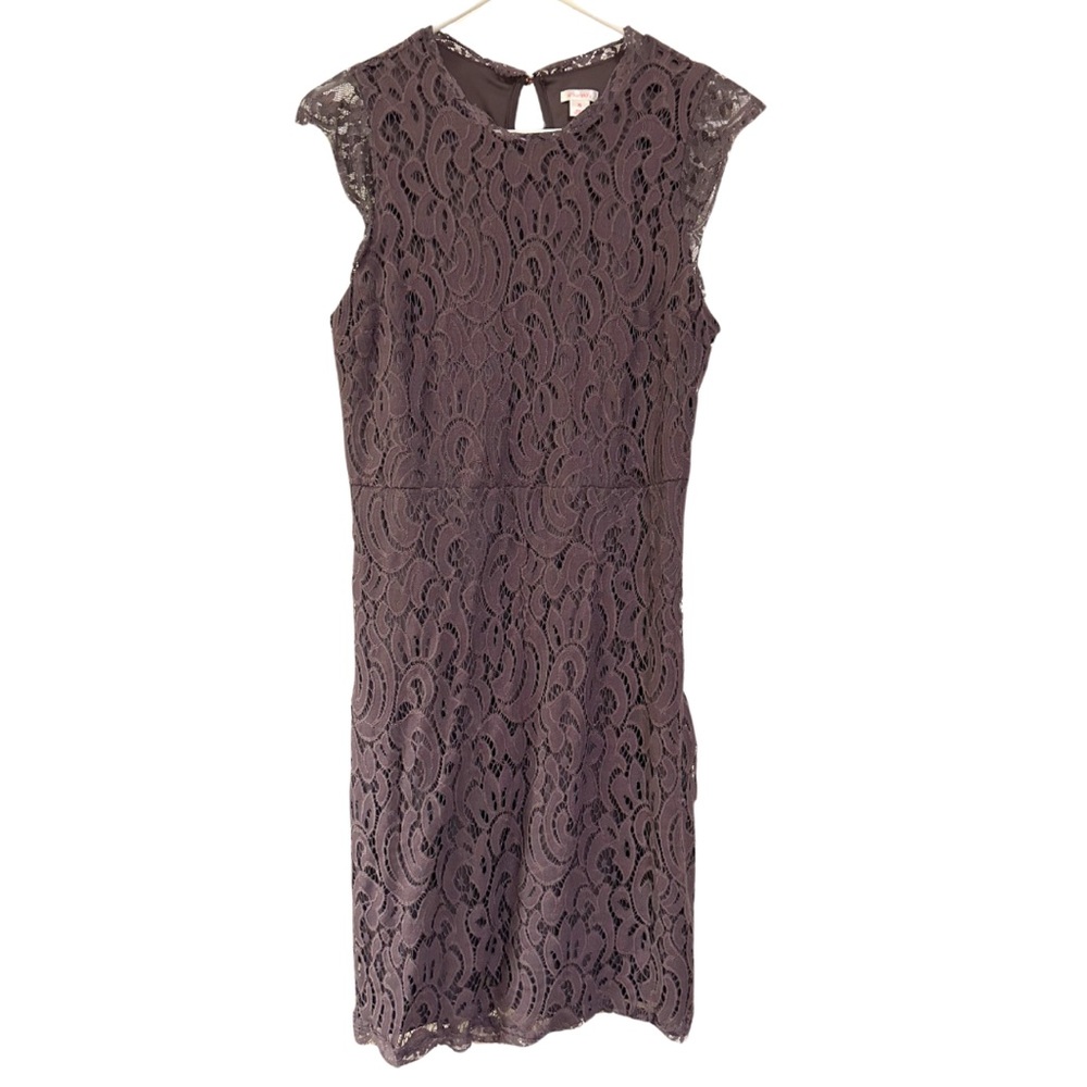 Dusty Purple Lace Sheath Dress